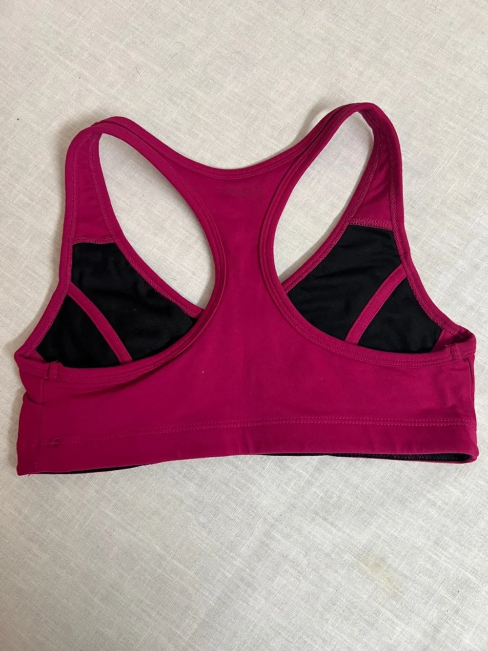 🌞 bebe vintage y2k fitness pullover sports bra hot pink/maroon women size S